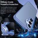 Rayboen for Samsung Galaxy S25 Case, Skin Feel Translucent Frosted Anti-Scratch Protective Phone Cover for Samsung S25 with Bumper Hard PC Back Soft Silicone Edge, Matte LightBlue