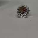 newliplace 2 Pack Antique Brass Single Sided Crystal Dummy Door Knobs Interior, Vintage Glass Dummy Door Knobs with Long Plate