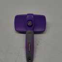 Hertzko Self Cleaning Slicker Brush for Dogs and Cats - Pet Hair Brush for Shedding Long and Short Hair - Easy Clean Retractable Bristles - Cat and Dog Grooming Tool - Purple