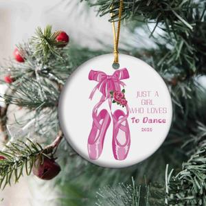 Dancing Dance Lover Christmas Ornament, 2025 Christmas Keepsake Gifts for Ballerina Teacher 2025 (T3)