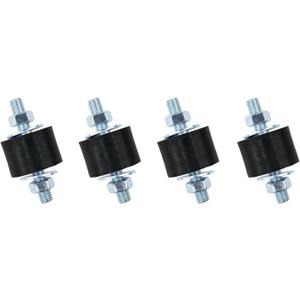 Yarssihha 4 Pack M8 Anti-Vibration Rubber Isolator Mounts, 30x20mm Rubber Studs Shock Absorber, Cylindrical Vibration Isolators for Diesel Engines, Air Compressors, Vibration Motor