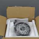 2025 Upgrade Bathroom Light Fixtures, 4-Light Coastal Vanity Lights with Crystal Glass Shade, Black Bathroom Wall Lamp for Mirror Kitchen Hallway Cabinet