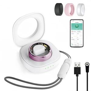 Smart Ring for Women Men, Health Tracker Rings, IP68 Waterproof Fitness Ring, 7-Day Battery Sleep Ring with Charging Case and Ring Protector, Remote Photography, No App Fees (Lavender Pink, #10)