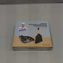 MR.SIGA Mini Dustpan and Brush Set, Portable Cleaning Brush and Dustpan Combo with Bamboo Handle, Black, 1 Set