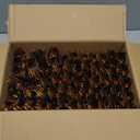 Supernal 60 Pack Gold Silverware, Rolled, Pre Wrapped with Black Napkins, Heavy Duty Plastic Cutlery, Forks and Spoons