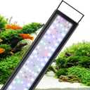 hygger Small LED Aquarium Light 24/7 Cycle Fish Tank Light with Timer Adjustable Brightness 12 Colors Full Spectrum Aquarium Lamp for 13-18 in Freshwater Plant IP68 Waterproof