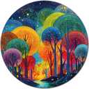 KAAYEE Puzzles for Adults 1000 Pieces, Polka Dot Tree Circular Jigsaw Puzzles 1000 Piece, 26.6in Round Impossible Hard Difficult Challenging Puzzle for Adults Birthday Home Decor