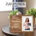 New Mom Gifts, Pregnancy Announcements Baby Ultrasound Picture Frame, Baby Gender Reveal Gifts, Love at First Heartbeat Sonogram Photo Frame, Baby Shower First Time Mom Gifts, Photo 4x6Inch12P122, 9.84 x 7.87 inches