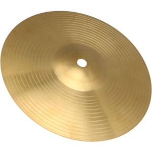 Lovermusic Golden Diameter 8 Inch Drum Cymbal Brass Alloy Crash Percussion Accessories for Drum Kit Suitable for Novices Small