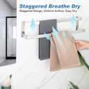 Alise Double Towel Bar, 24" Towel Racks for Bathroom Wall Mounted SUS304 Stainless Steel, Heavy Duty Bathroom Towel Holder, Quick Drying Towel Hanger, Brushed Nickel