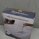 King Size Waterproof Mattress Protector Quilted, Breathable Ultra-Soft Filling Mattress Pad, Fitted Deep Pocket Mattress Cover Fits 6''-25'' Mattress White