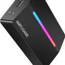 Fifine AmpliGame Video Capture Card, HD 1080 60fps for Audio Video, Gaming, Live Streaming, 4K HDMI to USB Capture Card Compatible with PS4/Windows/Mac OS/Switch/Xbox-V3 (Black)