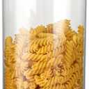 67oz Clear Candy Jar with Lid for Office Desk, Plastic Cookie Storage Jar for Kitchen Counter, 2000ml