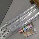Clear Umbrella for Wedding with White Ribs,for Photography,Thankyou cards