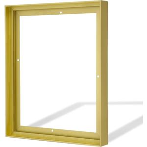 CANFRAVAS Canvas Frame 48x48, DIY Metal Canvas Floating Frame, Canvas Floater Frames for 1.5" Deep Canvas Painting (Gold,48"x48")