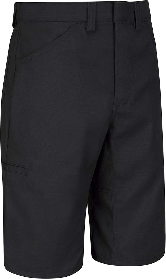 Red Kap Men's Lightweight Crew Short, Black, 34W