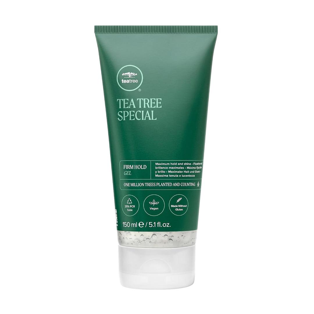 Tea Tree Firm Hold Gel, Hair Gel, Maximum Hold, High-Shine Finish, For All Hair Types