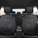 Dickies 2-Piece Deluxe Vegan Leather Seat Covers, Black, Universal