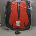 Red 3D Massage Granule Car Seat Covers Fixed Lumbar Support, Breathable Leather Universal Protectors Compatible with Sedans/SUVs(Red)