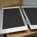 FACHNUO 2 Feet Portable Wheelchair Ramp, Non-Skid Aluminum Handicap Ramps with Handle, Folding Threshold Wheel Chair Ramp for Home Steps, Stairs, Entry, Threshold, Doorways, Scooter, 800LBS Capacity (2FT(Using height 2-6''))