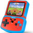 Portable Video Game Console for Kids, 220 Built-in Classic Retro Games, Handheld Plug & Play Player with 3.5'' IPS Screen, Rechargeable Travel Toy Birthday Gift for Boys & Girls- Blue