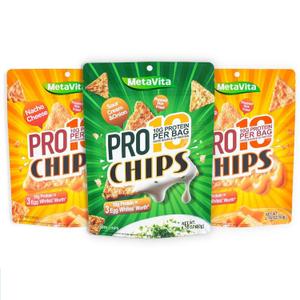 BIO NUTRI Foods High Protein Snack-Count Variety Pack-Cheesy Nacho and Sour cream onion Chips,10g High Protein,Crispy Tortilla Shaped Snacks,Low Sugar Diet,Healthy Gluten Free and Low Carb Taco Snack
