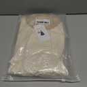 ZESICA Women's Fall 2025 Oversized Sweaters Long Sleeve Color Block Mock Neck Side Slit Comfy Loose Knitted Pullover Tops (Beige, S)