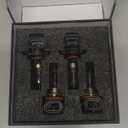 XFLHEHD Fits for 2011-2016 Jeep Grand Cherokee Halogen Headlight Bulbs Combo, Ultra Bright 5000K White High Low Beam Headlight Bulbs, Plug and Play, 4 Pack