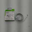 Belkin BoostCharge Braided USB-C to USB-A Cable (2M/6.6ft) for iPhone 16, iPhone 16 Pro, Samsung Galaxy S25, S24, Pixel 9, iPad Pro, Nintendo Switch 2, Carplay & More - White