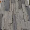 Canyon's Edge Faux Stack Stone Panel - 24 in x 48 in - Gray Fox (44.76 Sq. ft. / Case) 6 Pack