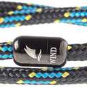 Wind Passion - Mens Bracelet, Durable Rope Wristband for Men, Versatile Pulseras Para Hombres - Waterproof, Magnetic Clasp, Ideal for Outdoor & Fashion (Large ( Wrist size: 6.30 - 7.08 inch ), Black Magnet - Dark Ocean)