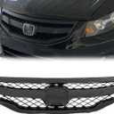 JDM Sport Style Front Bumper Mesh Grill For 2011-12 Honda Accord 4DR Sedan Gloss Black Grill