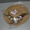 COSDREAMER Victorian Hat Womens Girls Tea Party Hats Vintage Flowers Flat (Beige)