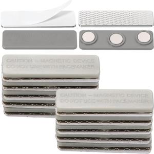 Relaxweex 48 Pairs Outdoor Curtain Weights, Waterproof Outdoor Curtain Magnets for Heavy Wind, Patio, Mosquito, Cabana, Gazebo, Flags, Indoor (Grey), 3.5"W x 3.5"L