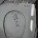 Mayfair Cassel Slow Close Toilet Seat, Easy Clean, Non Slip Premium Wood Seat, Easy Install, Made in USA, Elongated, White