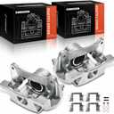 A-Premium Disc Brake Caliper Assembly with Bracket Compatible with Lexus RX330 2004-2006 RX350 2007-2009 Toyota Highlander 2006-2007 Front Left and Right Side Set of 2