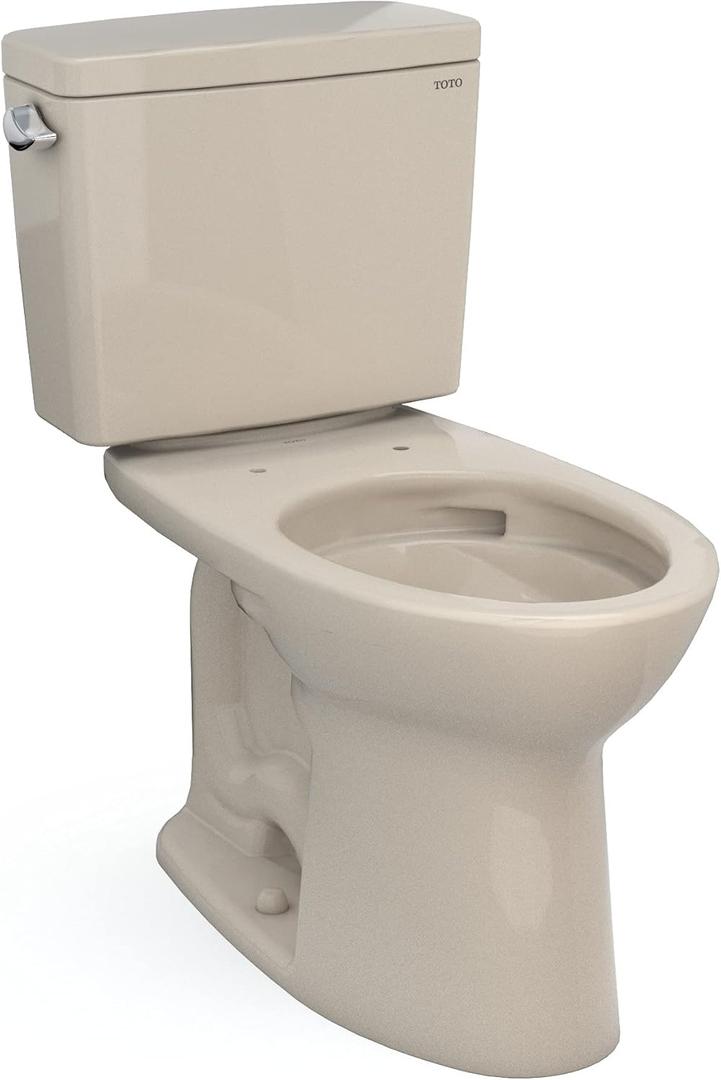 TOTO Drake Two-Piece Elongated 1.28 GPF TORNADO FLUSH Toilet with CEFIONTECT, Bone - CST776CEG#03