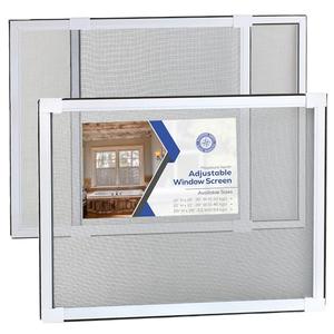 Maxshore North Expandable Window Screens for House Windows 20 H x 28-53 W inches - 2 Pack Large Adjustable Window Screens, Ideal Replacement Window Screens