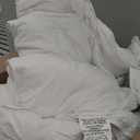 Twin Size Comforter - Ultra Soft 100% Cotton Duvet Insert, Hotel Luxury Bedding with Corner Tabs, 64"x88" White