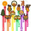 Hunting Party Favors for Kids – 24PCS Outdoor-Themed Bubble Wands, Great for Birthday Supplies, Pinata Fillers, Goodie Bags & Classroom Rewards