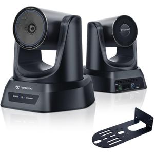 TONGVEO 3X Optical Zoom PTZ Camera AI Auto-Tracking HDMI USB 3.0 1080P 60fps Wide-Angle for Video Conference Business Meeting Live Streaming Online Learn with Zoom YouTube Teams OBS and More