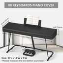 88 Keys Piano Cover, Waterproof Dustproof Keyboard Protector, Adjustable Drawstring for Yamaha 88-Key Digital Pianos