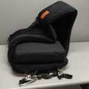 Dog Car Seat for Medium Sized Dog,Pet Travel Car Bed with Seat Belt Channle,Fully Detachable and Washable Car Dog Seat with Adjustable Straps,3 Straps Easy to Install (Black)