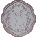 Bunny Wall Sign Embroidery 2pc
