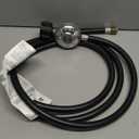 Propane Regulator with Hose 5Feet - Universal Gas Grill Regulator fit for Blackstone 28''/36'' Griddle, Weber Grill, Heater, Fire Pit Table, Most LP Gas Grills