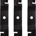 Lawn Mower Toothed Mulching Blades Replace for Scotts John Deere M113517 M115495 48 inch Decks Lesco 051508 F525 F510 GT225 GT235 GT245 GT242 GT262 GT275 GX345 3 Pack
