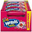 NERDS Gummy Clusters Candy, Rainbow, Crunchy and Gummy, 3 oz (Pack of 12), BBD: 06/08/2026