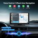 9" Wireless Carplay Screen for Car & Android Auto, OTA Updates, 4K Dash Cam + 1080P Backup Camera, Portable Touchscreen, GPS Navigation, Bluetooth, FM for All Cars