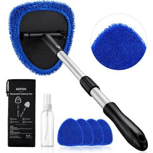 AstroAI Windshield Cleaner Tool & Car Interior Detailing Kit, Blue, 21 in