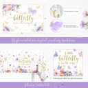 Butterfly Baby Shower Decorations Party Supplies, A Little Butterfly Is On The Way, It's a Girl Gender Reveal, Baby Shower Box Mom to Be Sash Dad to Be Pin Flower Crown Balloon Garland Tablecloths